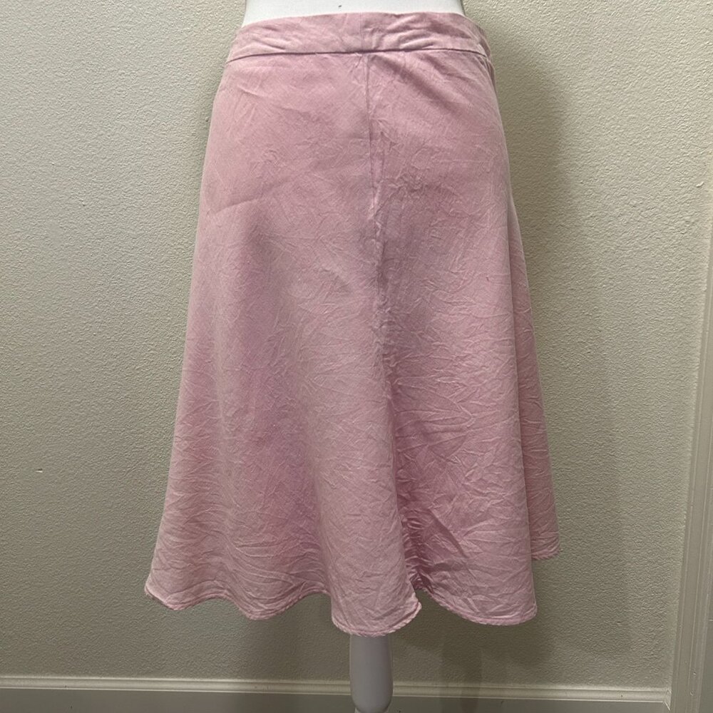 Banana Republic pink lined flared skirt, knee length, size 6 - Picture 2 of 6